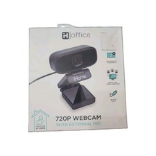 NEW iHome Office 720P USB Plug and Play Webcam with External Mic - Black picture