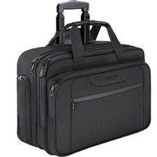 Rolling Laptop Bag Premium Wheeled Briefcase Fits up to 17.3 Inch Laptop Water-P picture