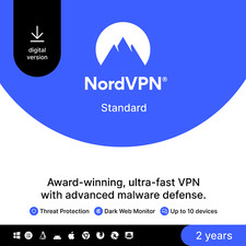 NordVPN Standard, 10 Devices, 2-Year, VPN & Cybersecurity, Digital Code picture