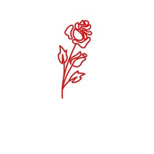 Rose Flower Vinyl Decal Sticker for Macbook Laptop Car Window Skateboard Wall picture