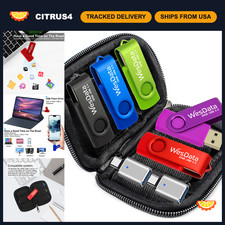8GB USB Flash Drive 5-Pack with USB C Adapters, Thumb Drives for Laptops & Phone picture
