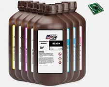 PREMIUM COMPATIBLE UV CURE INK FOR MIMAKI  LUS 170  (1 LITER ML BOTTLE) + CHIP picture