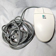 Logitech M-N-M34 Vintage Serial Ball Mouse DB9 Connector Universal Compatible picture