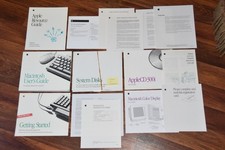 Lot of Vintage 90s Apple Software Disks Manual Guide Book Macintosh System 7.1 + picture