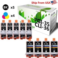 9 Pack PGI-35 CLI-36 PGI35 CLI36 Ink Cartridge for Canon PIXMA IP100 iP110 picture