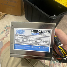 Athena Power Hercules 400W ATX Power Supply 24-Pin Silver 1 Fan AP-MPS3ATX30 picture