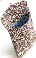 Vera Bradley Small Cotton Envelope Tech Sleeve In Marrakesh Vines Cream picture