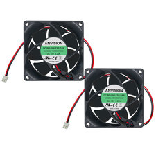2-Pack 80Mm X 25Mm DC 12V Brushless Cooling Fan, Dual Ball Bearing picture