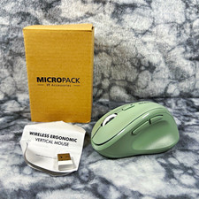 Micropack MP-V01W-GN Wireless Ergonomic Vertical Mouse Green USB 1600 DPI picture