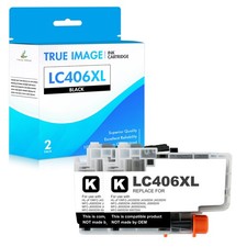 2 PK BLACK Premium Ink for Brother LC406 MFC-J4335DW MFC-J4345DW MFC-J4535DW picture
