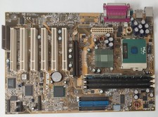 ASUS CUSL2-C Socket 370 AGP Retro Motherboard + Pentium III 1GHz + 256MB RAM picture