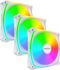 AX120 PRO ARGB PWM 120Mm Fan 3-Pack, High-End, 360° ARGB Lighting, Rifle Bearing picture