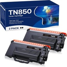 2 PK TN850 Toner Cartridges Compatible for Brother TN-880 TN-850 TN-820 TN820 picture