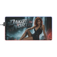 Dakota North Gaming Mouse Pad RGB LED Desk Mat PC Keyboard Gamer Accessories picture