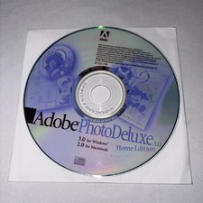 Vintage 1998 Adobe Photo Deluxe Home Edition 3.0 for Windows & 2.0 for Mac picture