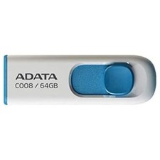 ADATA 64GB USB 2.0 Retractable Capless Flash Drive (Red) picture