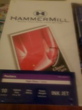 10 Pack Hammermill 1 Sided Gloss 96 lb Ultra White Posters 11 x 17 Ink Jet Photo picture