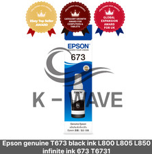 Epson genuine T673 black ink L800 L805 L850 infinite ink 673 T6731 picture