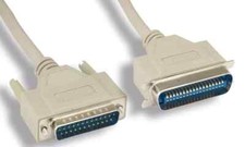 Vintage Parallel Printer Cable IEEE-1284 DB25M To CN36M 6FT picture