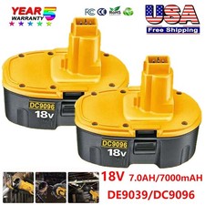✅2X 18V For Dewalt 18 VOLT XRP DC9096, DC9098 Ni-MH 7.0Ah Battery DC9099, DE9039 picture