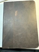 Gexmil Case Ipad Pro 11 inch 2024 M4 Genuine Leather Shockproof Brown Stand picture