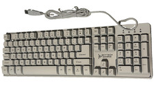 Skytech Gaming K-1000W Wired USB Full Size QWERTY Keyboard White/Gray picture