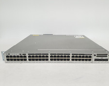Cisco Catalyst WS-C3850-48U-S 48 Port-Switch With C3850-NM-2-10G Dual Pwr spply picture