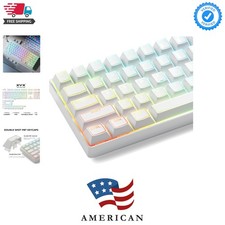 XVX White Shine Through Keycaps, Doubleshot PBT Keycap Set Cherry Profile, 14... picture