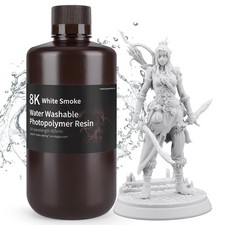ELEGOO 8K Water Washable Resin White Smoke 1000G picture