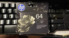 GENUINE HP 64 Black Ink Cartridge () - NEW/SEALED -exp 11/2027 & GREATER -NEW picture