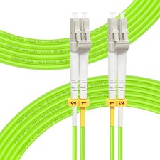 15 Meters LC to LC Multimode Duplex Fiber Optic Patch Cable OM5 Jumper Cord picture