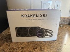 NZXT Kraken X52 240mm Liquid CPU Cooler Black Dual 120mm Fans MPN Kraken X52 picture