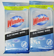 2x Windex Electronic Cleaning Wipes, Screen Wipes Packs Of 25 each picture