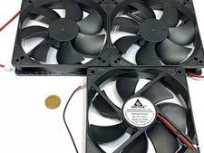 3x GDSTIME Computer Case fan Large 12V 2Pin 120mm 25mm gda blower 1225 12025 picture