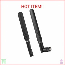2Pcs Dual Band 8dBi WiFi Antenna 2.4GHz 5GHz 5.8GHz RP-SMA Male Bluetooth Antenn picture