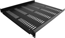1U Server Rack Shelf - Universal Vented Rack Mount Cantilever Tray for 19