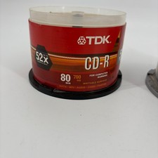 TDK 80min/700mb Never Been Used Writtable Disc 72 in the Lot picture