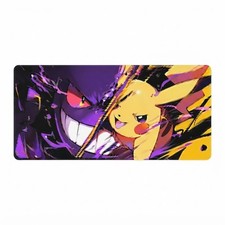Pokemon Gengar vs Pikachu XL Gaming Mouse Pad Desk Mat 900x400mm 2mm picture