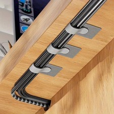 10pcs Self Adhesive Cable Organizer Clips Table Wall Wire Holder Power Network T picture