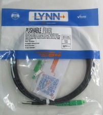 LYNN S-SABSA1-NKHI3-010F PUSHABLE BULLET FIBER CABLE SIMPLEX JUMPER SC/APC 10ft picture