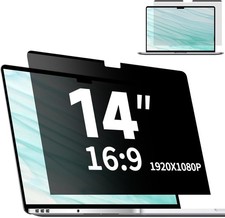 14 Inch Laptop Privacy Screen Protector - Removable Matte Anti-Glare Filter picture