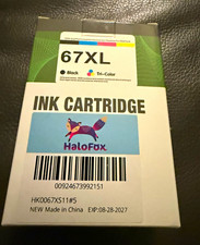 HaloFox 67XL Compatible Inkjet Ink Cartridge for HP - Black & Tri-Color picture