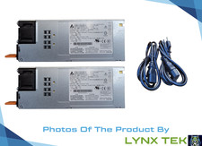 Pair of Delta Electronics DPS-1200AB-4 1200W 80 Plus Platinum PSU w/ Power Cords picture