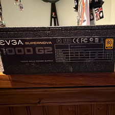 EVGA SuperNOVA 1000 G2 1000W 80 PLUS Gold Modular ATX PSU 120-G2-1000. W all CBL picture