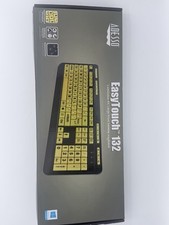 Adesso EasyTouch 132 Large Print USB Keyboard AKB-132UY Yellow Keys NEW picture
