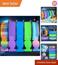 Vibrant 1.75mm PLA Filament with Glow Effects - Ideal for All 3D Printers picture