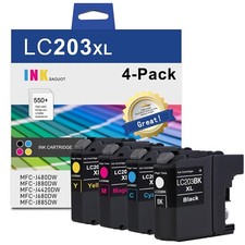4PK LC203 LC-203XL Ink Combo For Brother LC201 MFC-J460DW MFC-J480DW MFC-J485DW picture