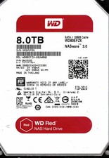 Western Digital WD80EFZX 8TB Red NAS SATA III 6Gb/s 3.5