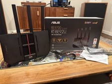 ASUS RT-BE92U BE9700 Tri-Band WiFi 7 Extendable Router w/ Box Lightly Used picture