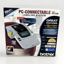 Brother P-Touch PT-2100 PC-CONNECTABLE LABELING SYSTEM Printer RARE new picture
